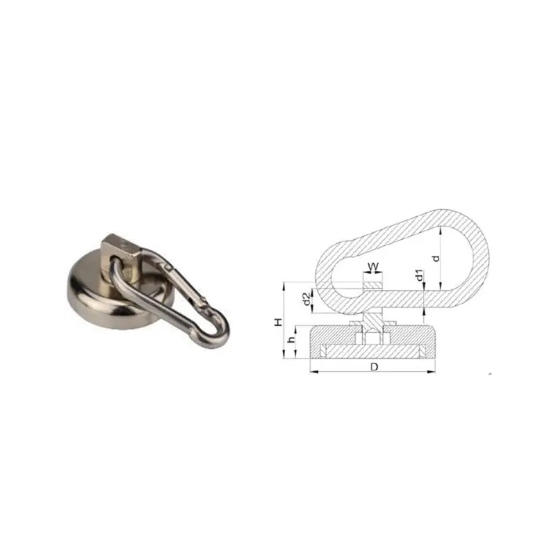 NdFeB Hook Magnet - Super Strong Magnetic Hook for Hanging