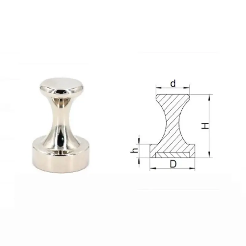 Neodymium Pin Magnet – Plastic or Nickel coating
