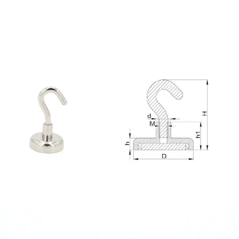 NdFeB Hook Magnet - Super Strong Magnetic Hook ...