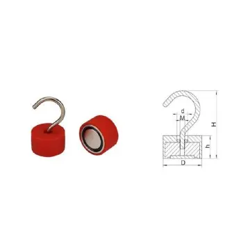 NdFeB Hook Magnet - Extremely powerful magnetic...